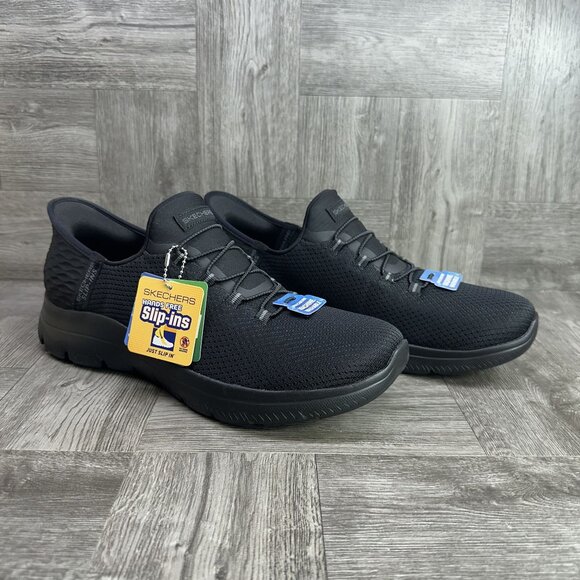 Skechers Summit Women's size 11 Triple Black Hands Free Slip On Shoes - Picture 5 of 8